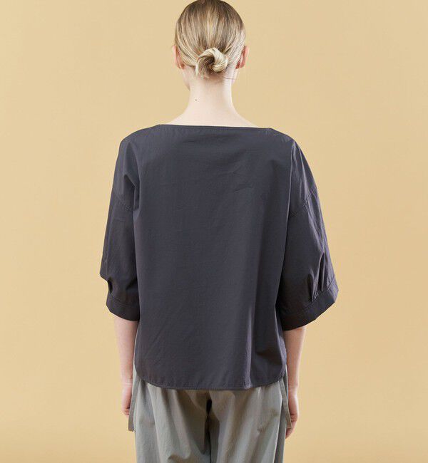 GALERIE VIE「コンパクトコットンツイル ワイドスリーブブラウス」|シャツ・ブラウス|