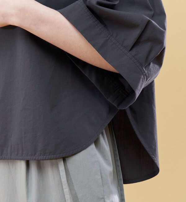 GALERIE VIE「コンパクトコットンツイル ワイドスリーブブラウス」|シャツ・ブラウス|