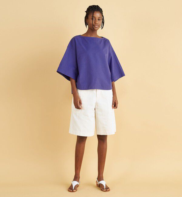 GALERIE VIE「コンパクトコットンツイル ワイドスリーブブラウス」|シャツ・ブラウス|