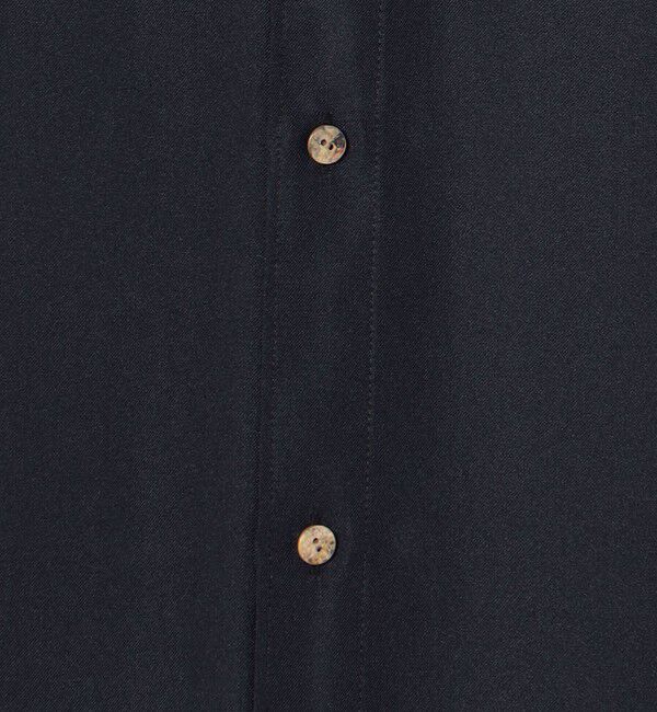 GALERIE VIE「シルクツイル バンドカラーシャツワンピース」|ワンピース|