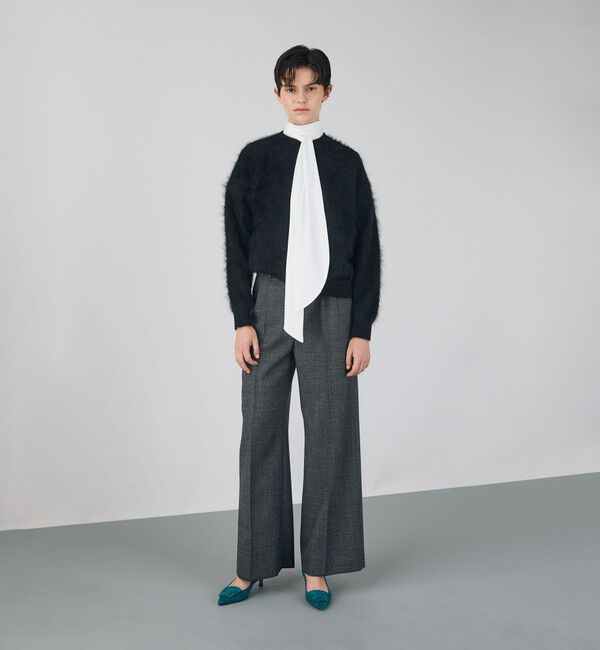 DES PRES「ピュアカシミヤファー クルーネックプルオーバー」|ニット・セーター|