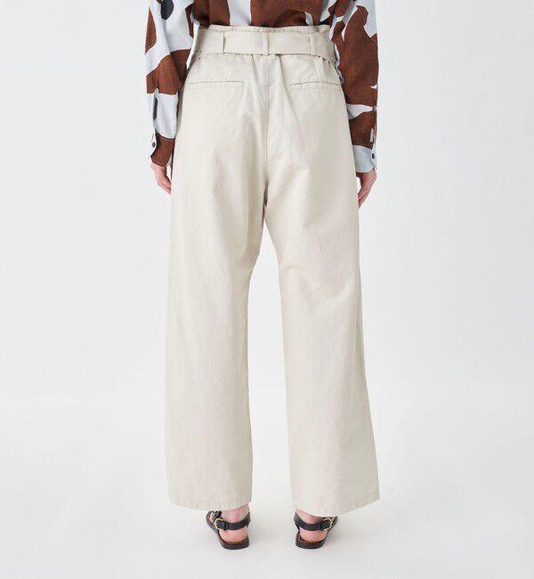 MACPHEE「コットンリネンカルゼ ベルテッドパンツ」|その他|