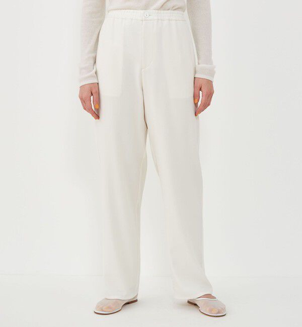 GALERIE VIE「バックサテンアムンゼン イージーストレートパンツ」|その他|