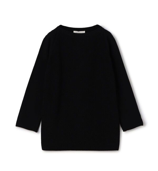 GALERIE VIE「コットンハーフ ボートネックプルオーバー」|ニット・セーター|19 ブラック