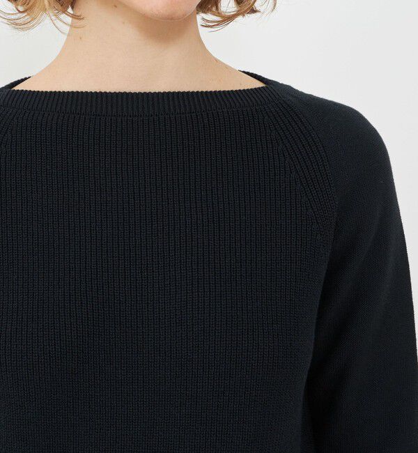 GALERIE VIE「コットンハーフ ボートネックプルオーバー」|ニット・セーター|