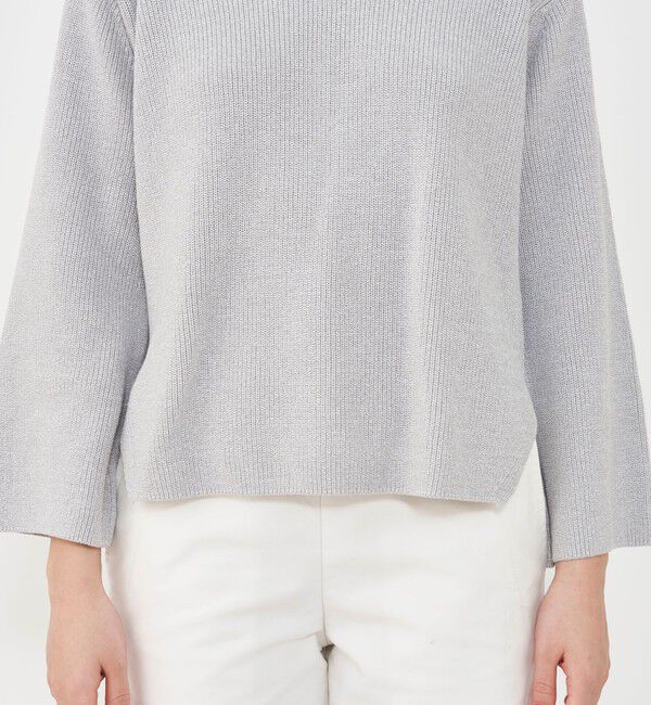 GALERIE VIE「コットンハーフ フーディー」|ニット・セーター|