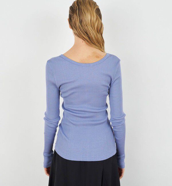 DES PRES「シルクコットンリブ クルーネックプルオーバー」|Tシャツ・カットソー|