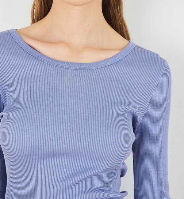 DES PRES「シルクコットンリブ クルーネックプルオーバー」|Tシャツ・カットソー|