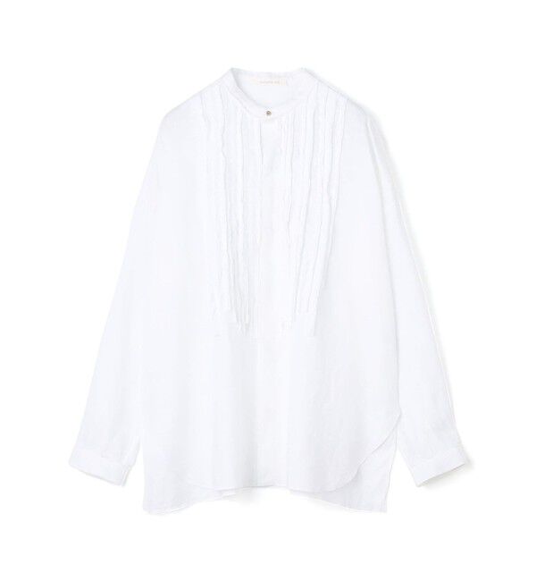 GALERIE VIE「リネンポプリン カットオフブザムシャツ」|シャツ・ブラウス|11 ホワイト