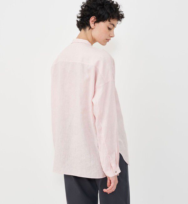 GALERIE VIE「リネンポプリン カットオフブザムシャツ」|シャツ・ブラウス|