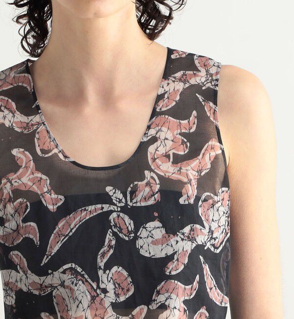 BACCA「バティックプリント コットンボイルブラウス」|シャツ・ブラウス|