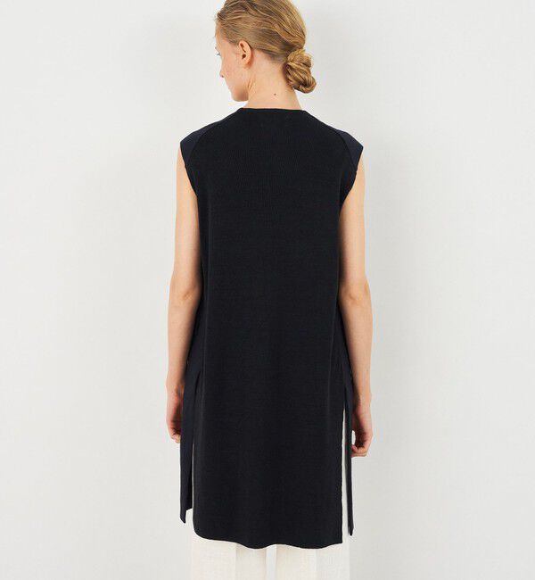 DES PRES「リネンファブリックコンビ ロングジレ」|ベスト・ジレ|