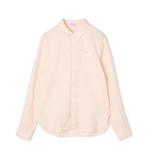 JAMES PERSE「ライトウェイトリネン スタンダードシャツ MKO3652」|シャツ・ブラウス|33 ピンク