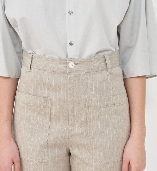 GALERIE VIE「コットンリネンストレッチ クロップドパンツ」|その他|