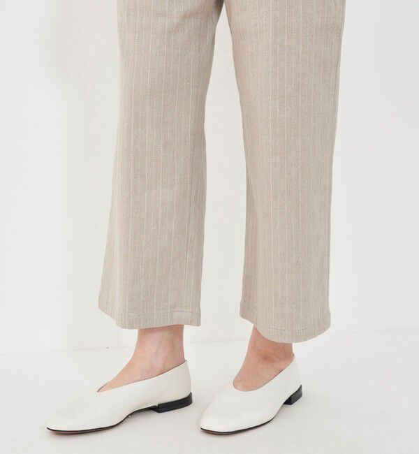 GALERIE VIE「コットンリネンストレッチ クロップドパンツ」|その他|