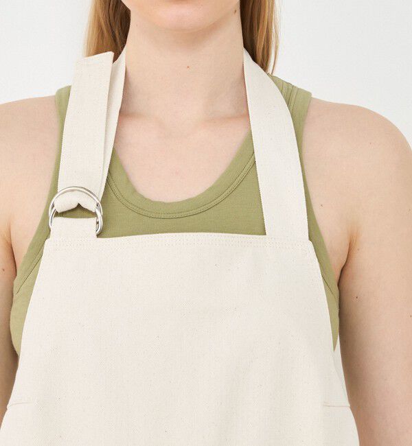 GALERIE VIE「ヘリンボーンクロス エプロンワンピース」|ワンピース|