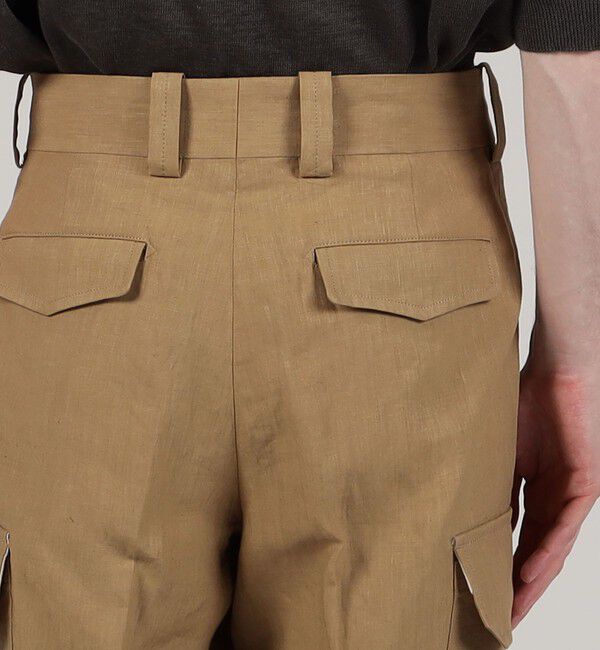 TOMORROWLAND MENS「60リネン カーゴパンツ」|カーゴ|