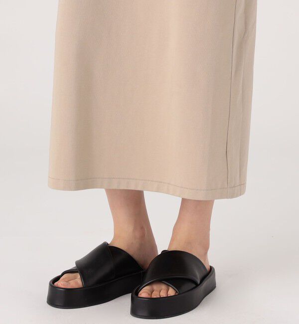 MACPHEE「コットンポリエステルサイロ バッククロスワンピース」|ワンピース|