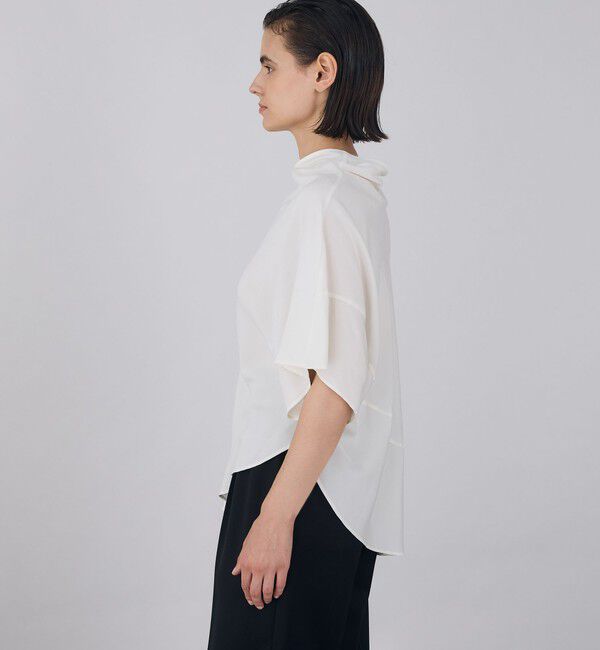 DES PRES「レーヨンポプリン アシンメトリートップス」|シャツ・ブラウス|