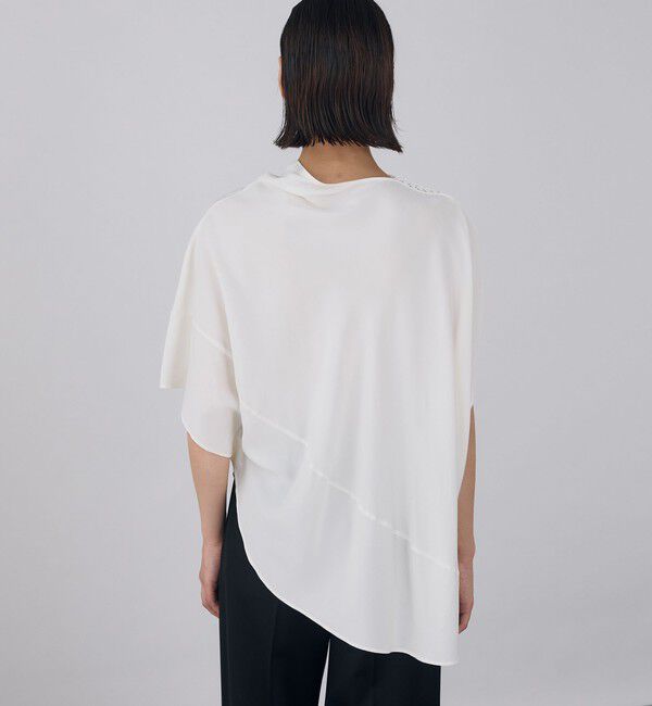 DES PRES「レーヨンポプリン アシンメトリートップス」|シャツ・ブラウス|
