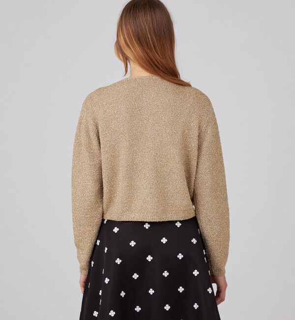 Ballsey「シャイニーメタル クルーネックカーディガン」|ニット・セーター|