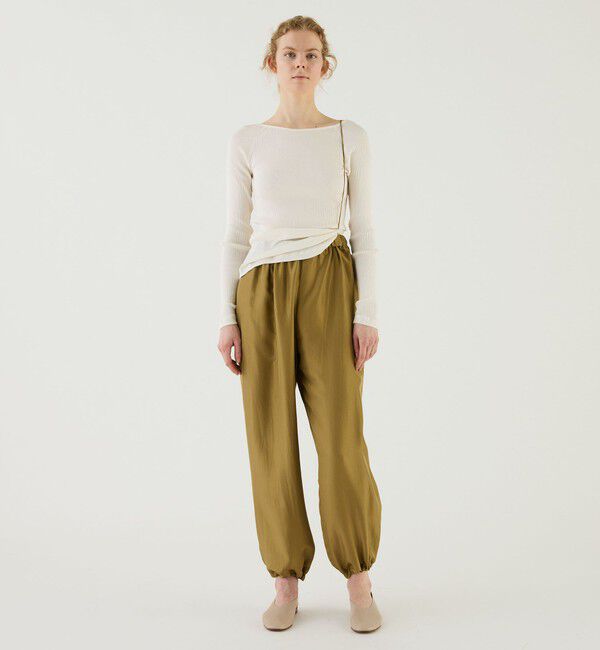 GALERIE VIE「シルクハブタエ トラックイージーパンツ」|その他|