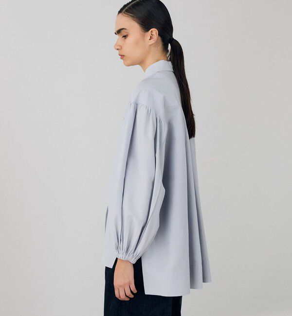 DES PRES「コットンシルクポプリン タックチュニックシャツ」|シャツ・ブラウス|