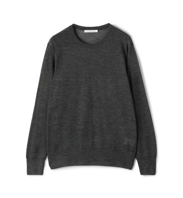 GALERIE VIE「 ウーステッドカシミヤ クルーネックプルオーバー」|ニット・セーター|17 チャコールグレー