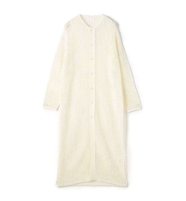 GALERIE VIE「ウールコットンメッシュ ロングカーディガン」|カーディガン|11 ホワイト