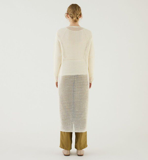 GALERIE VIE「ウールコットンメッシュ ロングカーディガン」|カーディガン|