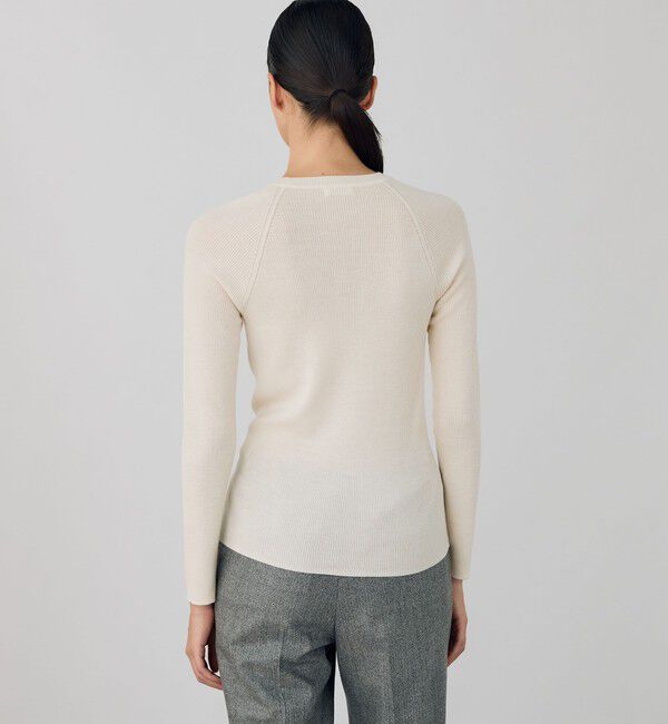 DES PRES「ウーステッドウールリブ クルーネックプルオーバー」|ニット・セーター|