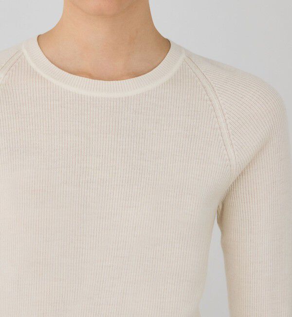 DES PRES「ウーステッドウールリブ クルーネックプルオーバー」|ニット・セーター|