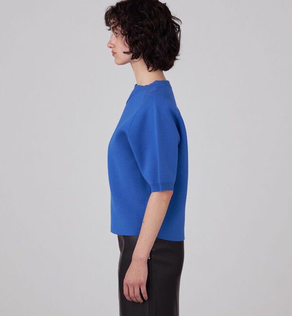 MACPHEE「【WEB限定】 ダブルニット ハーフスリーブプルオーバー」|ニット・セーター|