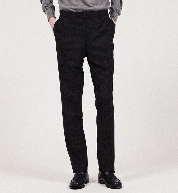 TOMORROWLAND MENS「Super130'sウール ノープリーツ スリムスラックス DRAGO」|スラックス|