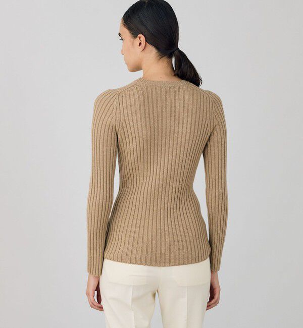 DES PRES「ウールベーシックリブ クルーネックプルオーバー」|ニット・セーター|