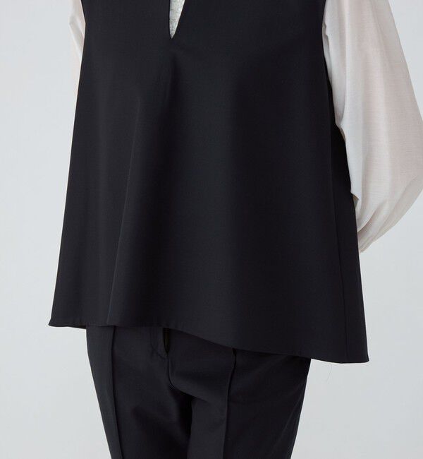 TOMORROWLAND collection「スーパーウールウィーヴ レイヤードブラウス」|シャツ・ブラウス|