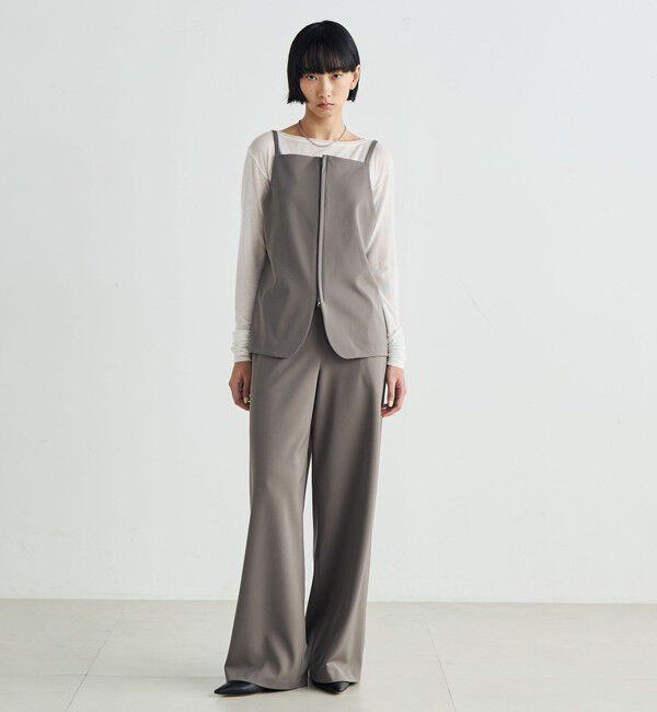 Edition「カルゼジャージー セミワイドスラックス」|スラックス|