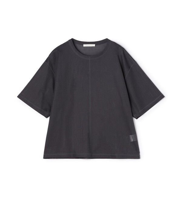 GALERIE VIE「コンパクトラッセル クルーネックプルオーバー」|Tシャツ・カットソー|17 チャコールグレー