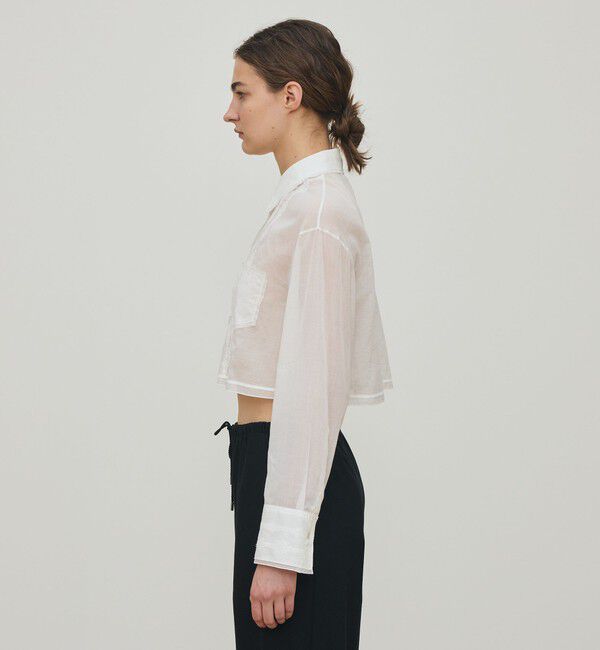 DES PRES「チェーンレースエンブロイダリー クロップドシャツ」|シャツ・ブラウス|