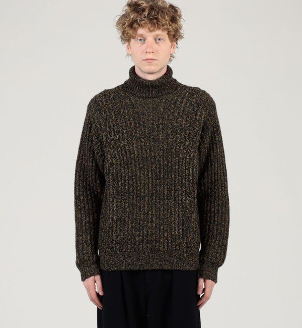 TOMORROWLAND MENS「TOMORROWLAND Tricot ウールカシミヤ メランジニット タートルネックプルオーバー」|ニット・セーター|