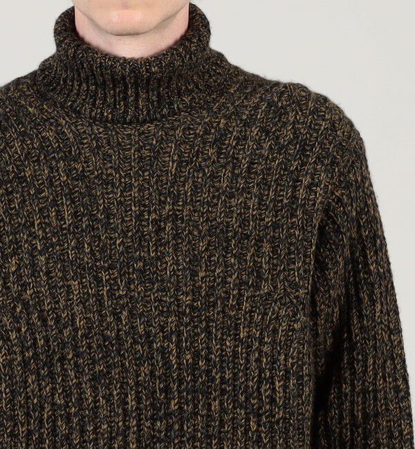 TOMORROWLAND MENS「TOMORROWLAND Tricot ウールカシミヤ メランジニット タートルネックプルオーバー」|ニット・セーター|