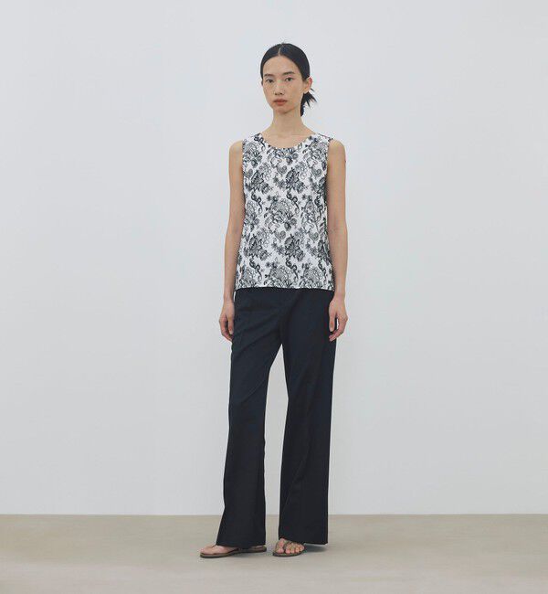 DES PRES「マリンレースエンブロイダリー ノースリーブトップス」|シャツ・ブラウス|