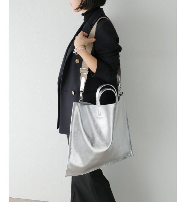  「【blancle/ ブランクレ】M.LEATHER FLAT TOTE」|トートバッグ|
