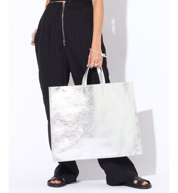  「【blancle/ ブランクレ】M.LEATHER FLAT TOTE」|トートバッグ|