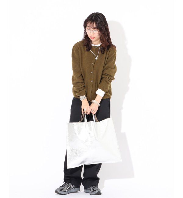  「【blancle/ ブランクレ】M.LEATHER FLAT TOTE」|トートバッグ|