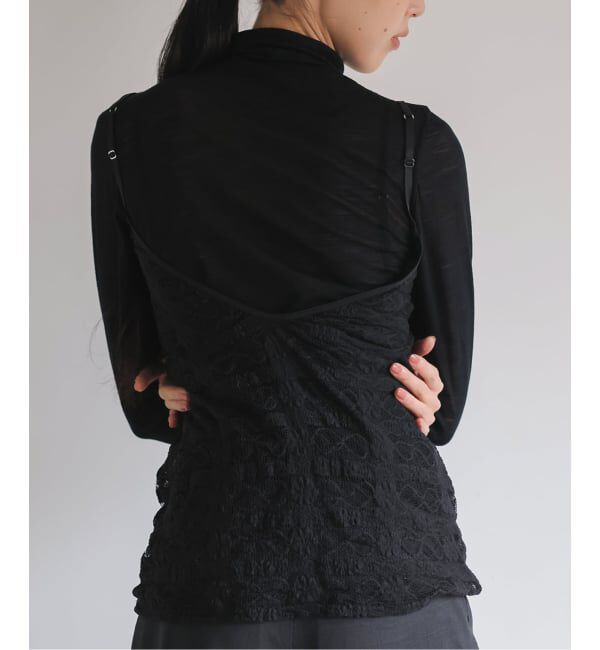 EMILYWEEK「シャーリングレースロングキャミソール」|キャミソール|