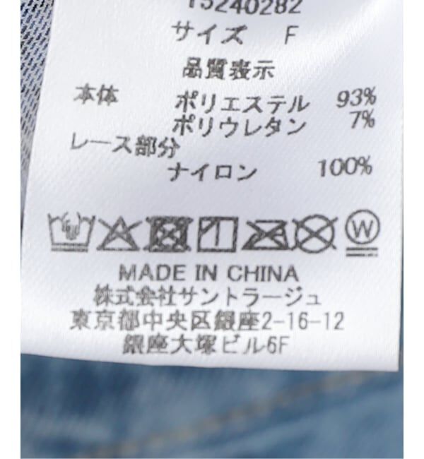 JOINT WORKS「ANNA SUI NYC サイドリボンシアーキャミ」|キャミソール|