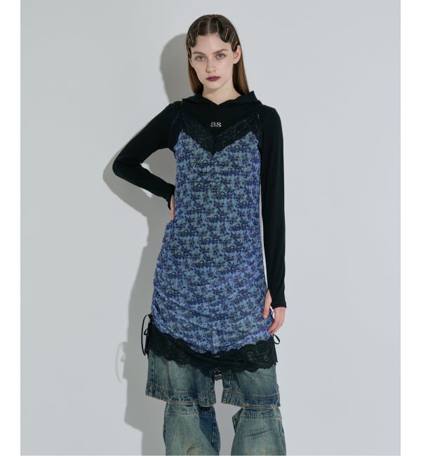 JOINT WORKS「ANNA SUI NYC サイドリボンシアーキャミ」|キャミソール|サックスブルー B