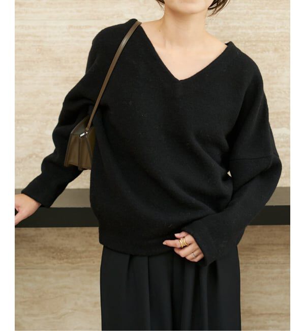 Plage「pooginook minimal プルオーバー」|ニット・セーター|ブラック