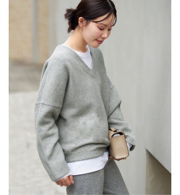 Plage「pooginook minimal プルオーバー」|ニット・セーター|グレーB